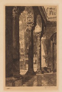 Interior de São Marcos, Veneza. de Otto H. Bacher