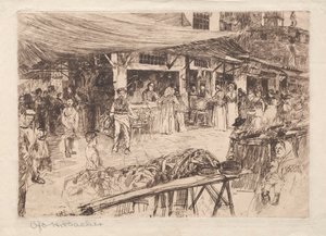 Mercado Velho, Florença, séculos XIX e XX. de Otto H. Bacher