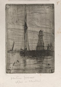 Cais do rio, 1890. de Otto H. Bacher