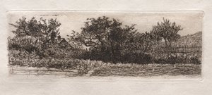 Telhados e árvores, 1879. de Otto H. Bacher