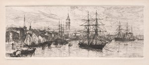 Transporte e Palácio Ducal, 1888. de Otto H. Bacher