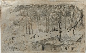 Pequeno Estudo de Árvores, século XIX-XX. de Otto H. Bacher