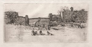 O Portão, Lustheim, 1879. de Otto H. Bacher