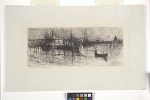 Noite de chuva em Veneza de Otto Henry Bacher