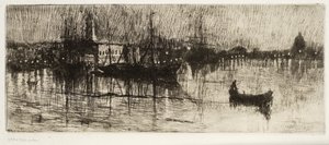 Rainy Night, c.1880-82 (água forte e ponto seco)