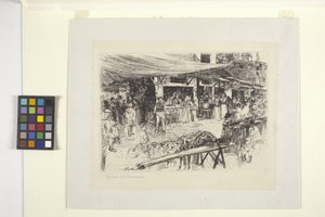 O Mercato Vecchio, Florença de Otto Henry Bacher