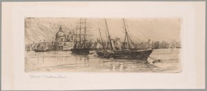 Dois barcos, Veneza de Otto Henry Bacher