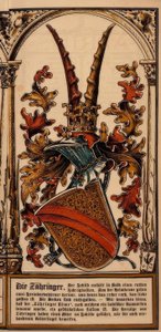 Os ancestrais brasões de armas das casas dos príncipes alemães: Os Zähringers