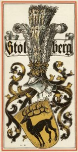 Os ancestrais brasões de armas das casas principescas alemãs: Stolberg
