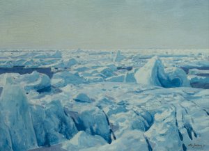 Pack Ice (óleo sobre tela)