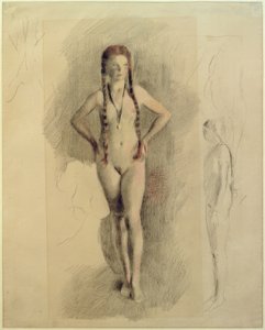 Menina com medalhão