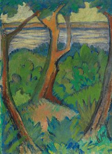 Paisagem com três árvores, 1923.