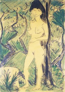 Nu na floresta; Akt im Wald, c.1922-1923