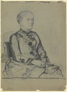 Retrato de Amalie Scholderer, cunhada do artista de Otto Scholderer