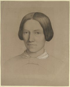 Retrato de Emilie Scholderer, mãe do artista, de frente de Otto Scholderer