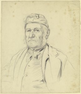 Retrato do velho moleiro de Streatley (?) de Otto Scholderer