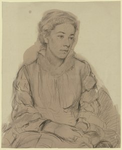 Retrato de uma jovem rapariga de Otto Scholderer