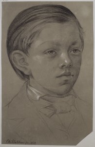 Retrato de infância de Wilhelm Amandus Beer