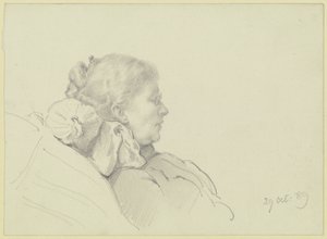 Luise Scholderer a ler de Otto Scholderer