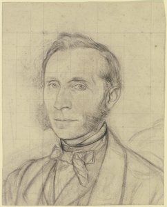 Retrato de um homem com suíças de Otto Scholderer