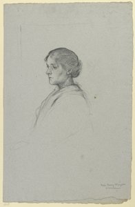 Retrato da Srta. Fanny Kingdon de Otto Scholderer