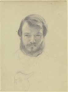 Auto-retrato do artista de Otto Scholderer