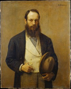 Autorretrato de Otto Scholderer