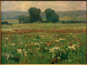 Choupos em Prado florescendo de Otto Ubbelohde