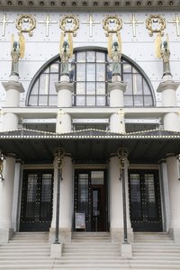 Igreja Am Steinhof (igreja Leopld) desenhada por Otto Wagner, Viena, Áustria (foto) de Otto Wagner