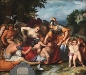 Gemeine Jeuchts Beeldt. Alegoria das tentações da juventude de Otto van Veen