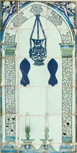 Mihrab, Damasco, Síria, c.1574 de Ottoman School