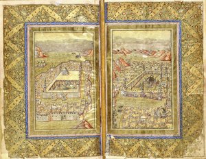 Vistas de Meca e Medina, c.1794-5 de Ottoman School