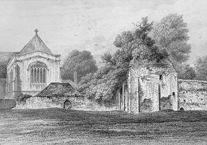 Castelo de Wolvesey em Winchester, c.1830