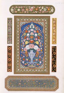 Indian, Plate LIV, de &39;The Grammar of Ornament&39; por Owen Jones (1809-1868)