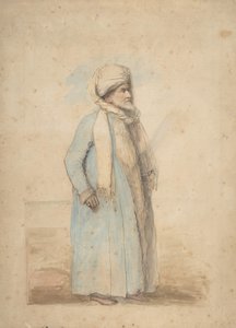 Homem barbudo em traje oriental, ca. 1780.