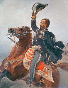 Retrato de Vittorio Emanuele (1820-78) Rei da Sardenha e Itália (detalhe)