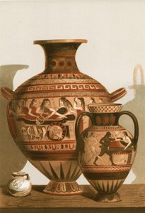 Vasos coríntios encontrados em Caere