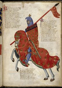 Um cavaleiro de Prato da Regia Carmina por Convenevole da Prato
