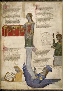 Quatro Musas da Regia Carmina por Convenevole da Prato
