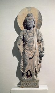 Bodhisattva Permanente Maitreya, 3º século (xisto)