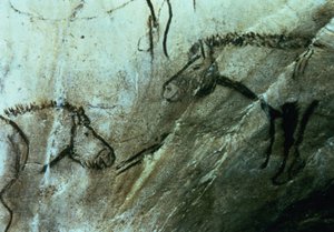 Cavalos, pinturas rupestres na Sala Negra, Magdalenian (pintura rupestre)