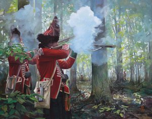 77th Highlanders, 2017 (óleo sobre tela) de Pamela Patrick White