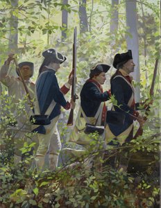 Forest Fire, 2009 (óleo sobre tela) de Pamela Patrick White