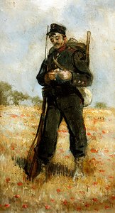 Fardas Militares, recolha de 5 (óleo a bordo) (ver também 349159-62) de Panos Aravantinos