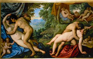 Amores: Idade de Ouro (pintura) de Paolo (1540-96) Fiammingo