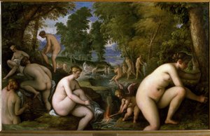 Amore letheo (Mulher nua a tomar banho) (Pintura