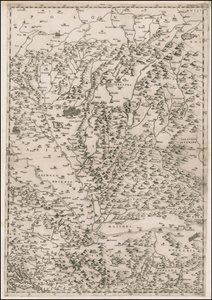 Mapa de 1513 centrado na Transilvânia por Paolo Forlani de Paolo Forlani