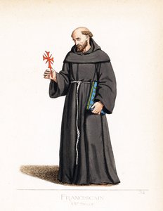 Fato de escriturário: um monge franciscano