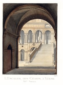 A Escadaria dos Gigantes do Palácio dos Doges, Veneza (Itália)