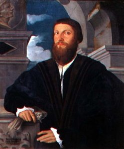 Retrato do médico Coignati, c.1534 de Paolo Pino or Pini